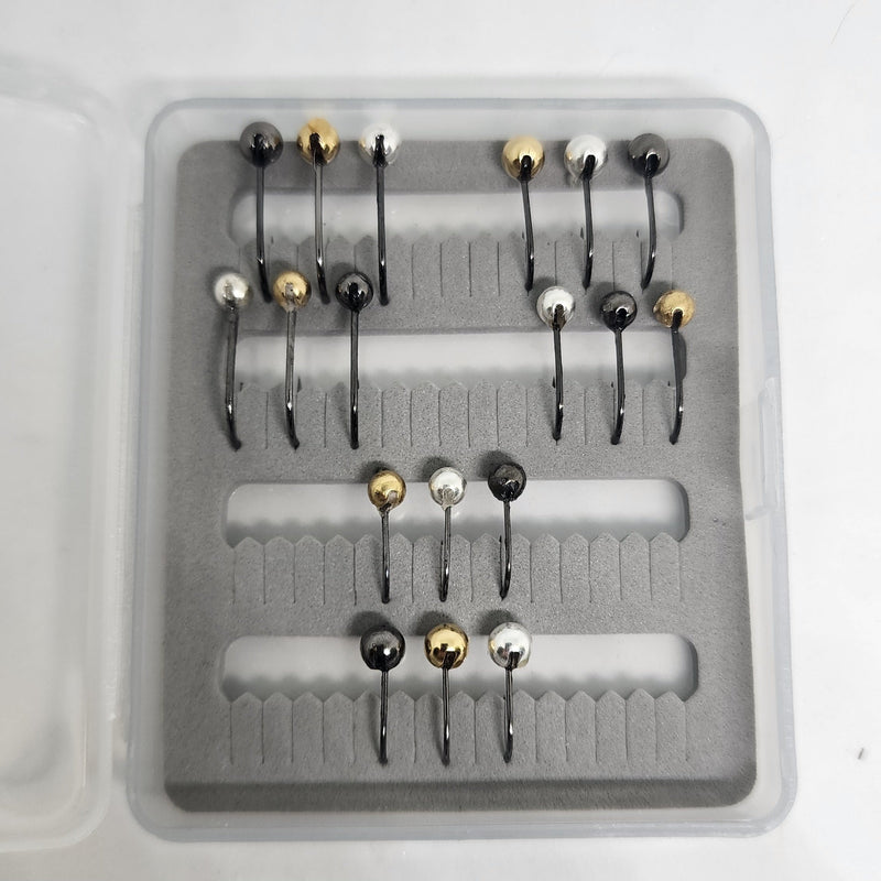 Load image into Gallery viewer, Barbless Tungsten Bead Jig Head Kit
