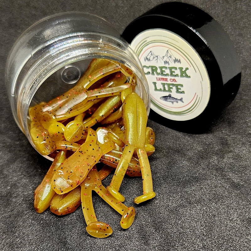Load image into Gallery viewer, Jar of 1.7&quot; Inch Micro Frog &quot;The Creek Croaker&quot;
