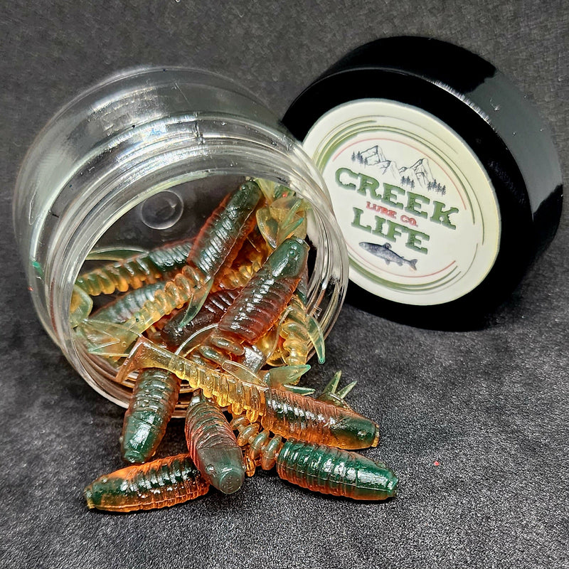 Load image into Gallery viewer, Jar of 2&quot; Inch Micro Swimbait &quot;Tennessee Creek Shark&quot;
