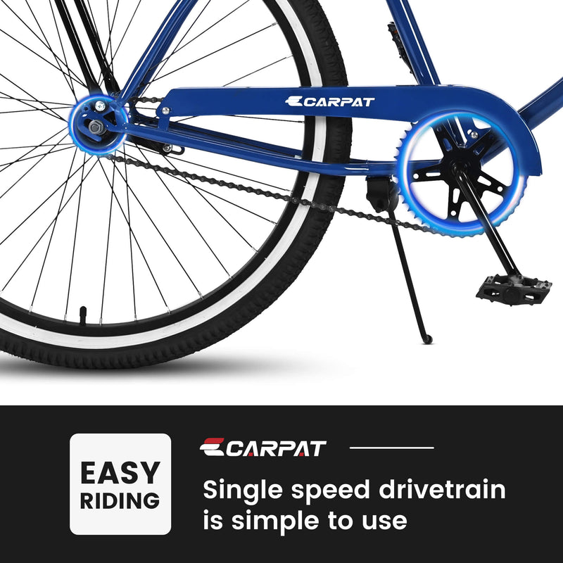 Load image into Gallery viewer, Ecarpat Roowee 26&quot; Beach Cruiser Bike
