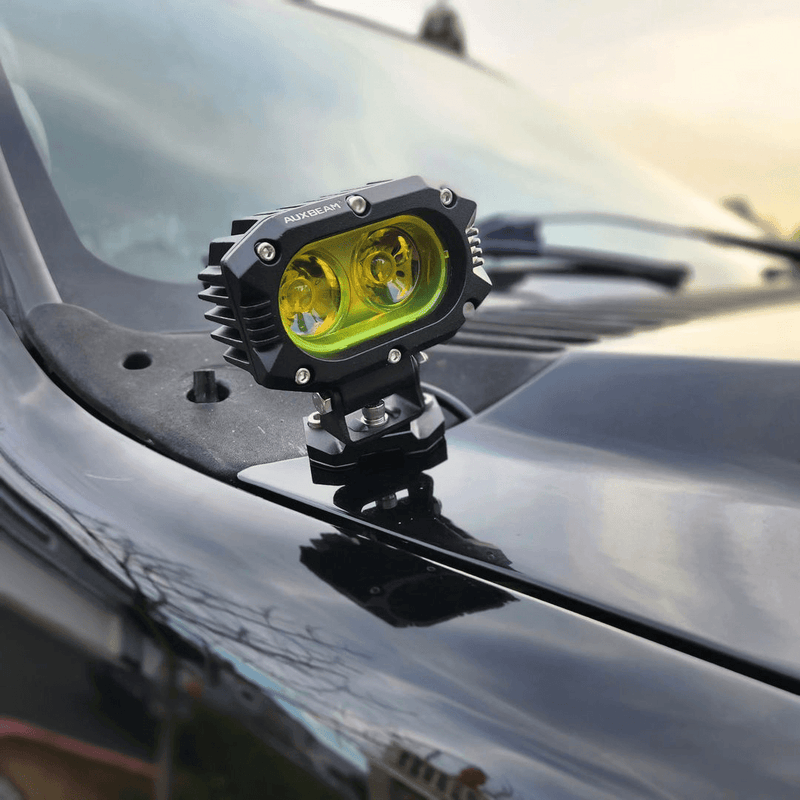 Load image into Gallery viewer, R4 Series | 4 Inch 60W LED Pods Light Flood Beam Amber Light
