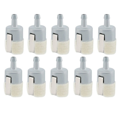 10-Pack 125-527 Fuel Filter for Echo PB250 PB250LN PB200 PB2100 PB2155 PE200 PE2100 PE211 ES210 ES250 Blower Mantis 7222 722E 7222M 7225 Tiller # A369000480