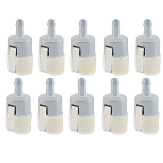 10-Pack 125-527 Fuel Filter for Echo PB250 PB250LN PB200 PB2100 PB2155 PE200 PE2100 PE211 ES210 ES250 Blower Mantis 7222 722E 7222M 7225 Tiller # A369000480