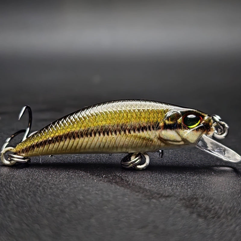 Load image into Gallery viewer, The MOON Shiner – 1.4&quot; Sinking Jerkbait for Creek &amp; River Fishing
