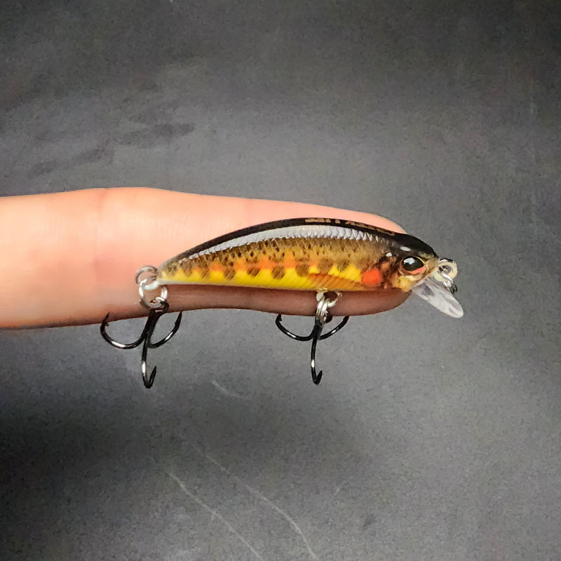 Load image into Gallery viewer, The MOON Shiner – 1.4&quot; Sinking Jerkbait for Creek &amp; River Fishing
