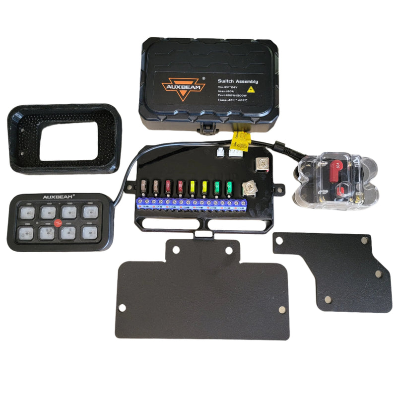 Load image into Gallery viewer, Can-Am Maverick R Auxbeam AR-800 Switch Panel Complete Installation Kit by Fastlab

