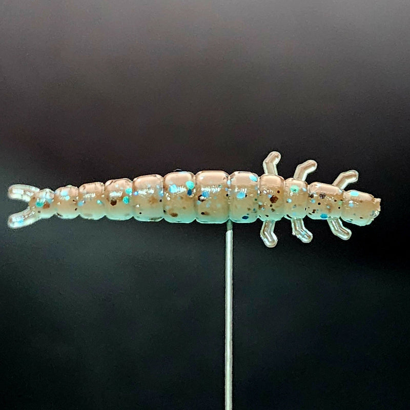 Load image into Gallery viewer, Jar of 1.3&quot; Caddis Fly Larvae &quot;Stream Weaver&quot;
