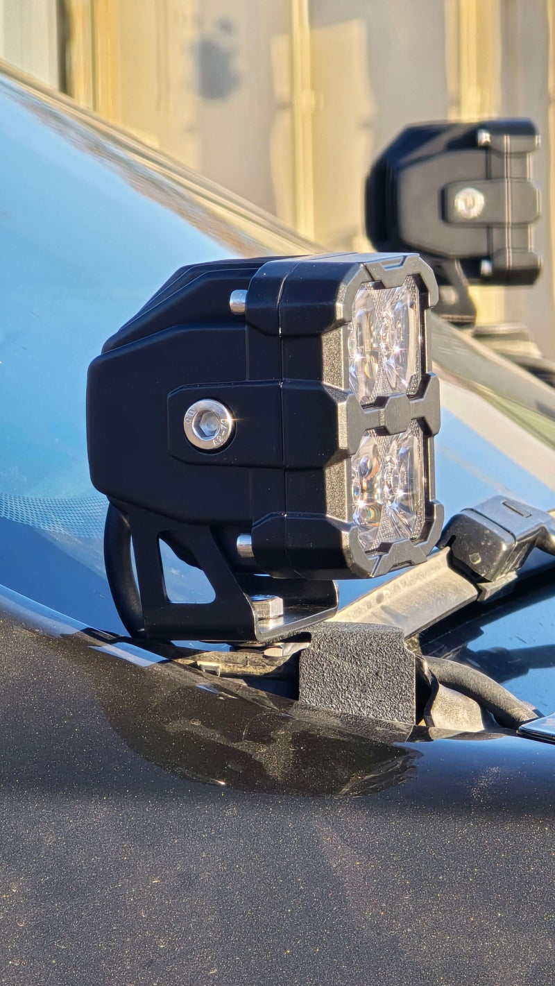 Load image into Gallery viewer, 2024+ Ford Ranger Raptor Hood Mount/Ditch Lights - PRO
