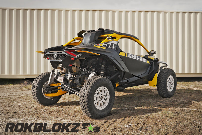 Load image into Gallery viewer, 2024 CanAm Maverick R Ft. Rokblokz Fender extension kit w/yellow accents 1
