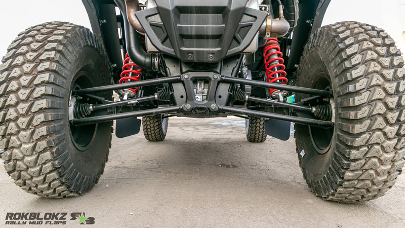 Load image into Gallery viewer, 2024 Polaris RZR XP Featuring Rokblokz Trailing Arm Mud Flaps in black (5)
