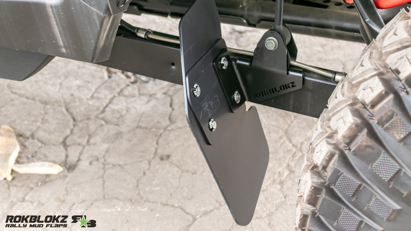 Load image into Gallery viewer, 2024 Polaris RZR XP Featuring Rokblokz Trailing Arm Mud Flaps in black (6)
