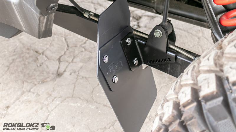 Load image into Gallery viewer, 2024 Polaris RZR XP Featuring Rokblokz Trailing Arm Mud Flaps in black (7)
