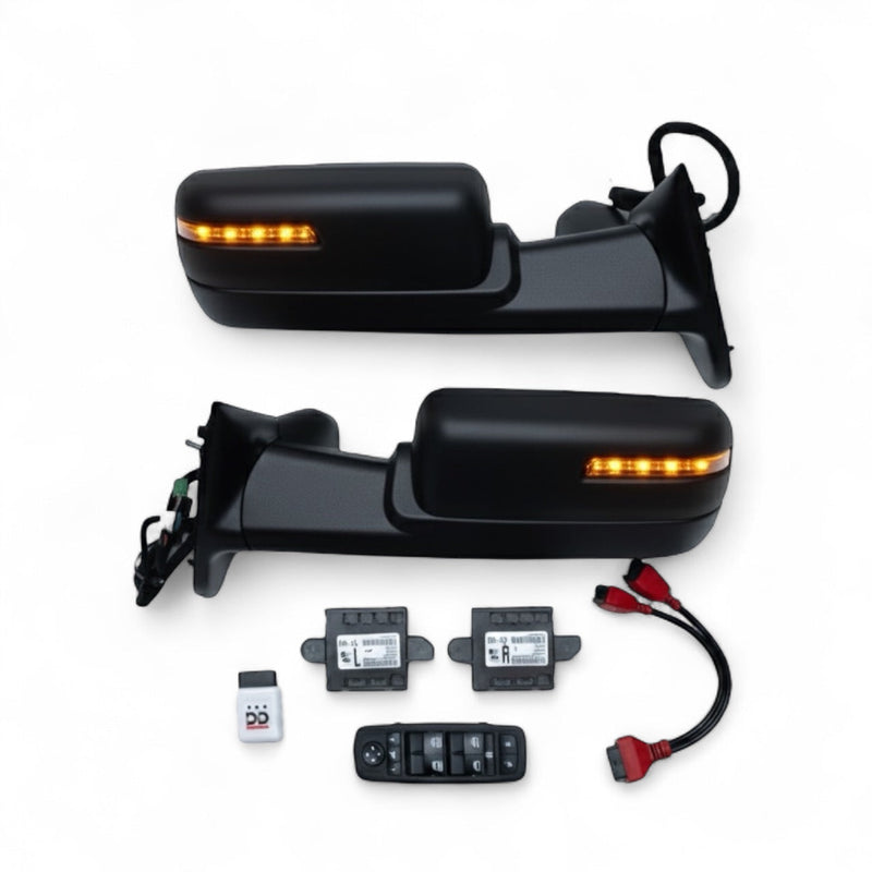 Load image into Gallery viewer, 2023–2024 Genuine Ram 2500/3500/4500/5500 Power Folding Tow Mirrors Kit | Plug &amp; Play
