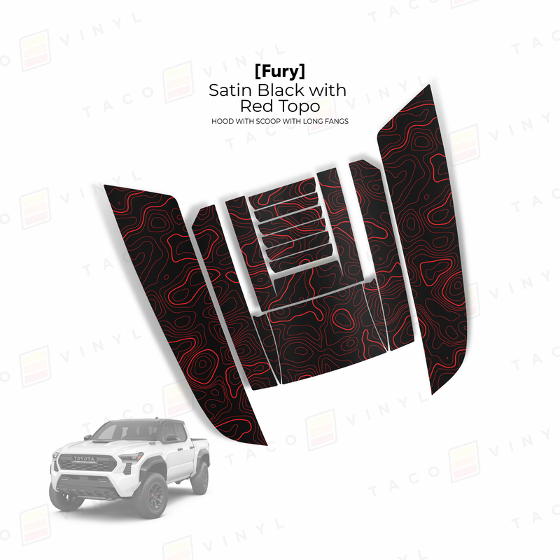 Load image into Gallery viewer, 2024+ Tacoma/2025+ 4Runner Fury Hood Scoop Stamp
