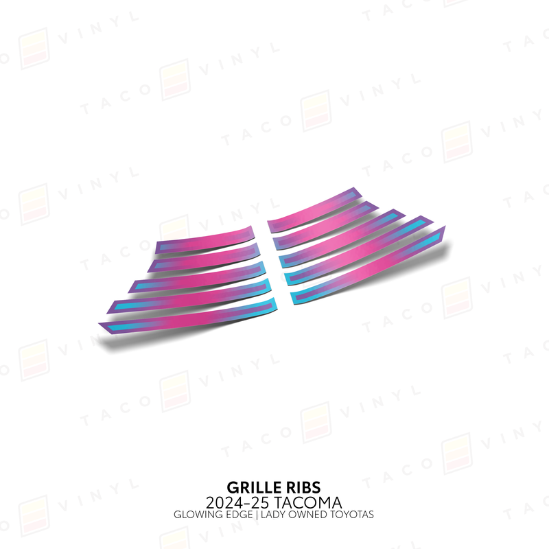 Load image into Gallery viewer, 2024+ Tacoma Glowing Edge Grille Rib Decal
