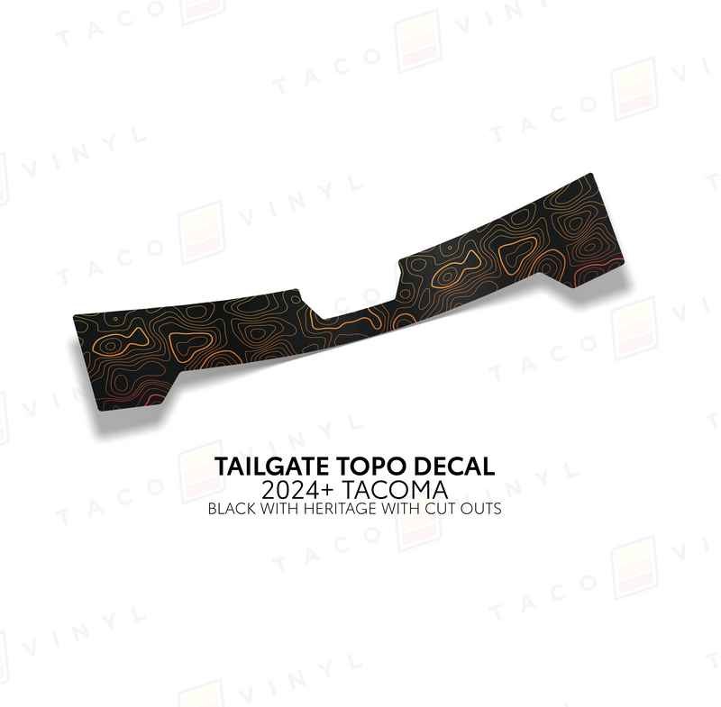Load image into Gallery viewer, 2024+ Tacoma Tailgate Topo Decal
