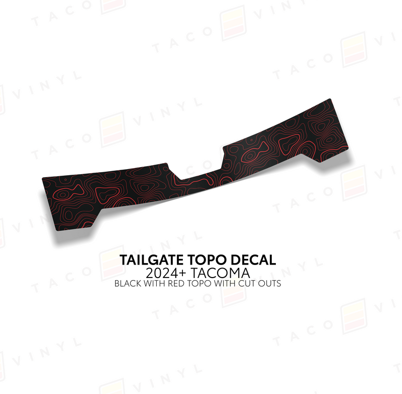 Load image into Gallery viewer, 2024+ Tacoma Tailgate Topo Decal
