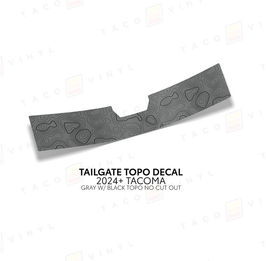 2024+ Tacoma Tailgate Topo Decal