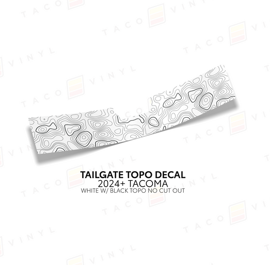 2024+ Tacoma Tailgate Topo Decal