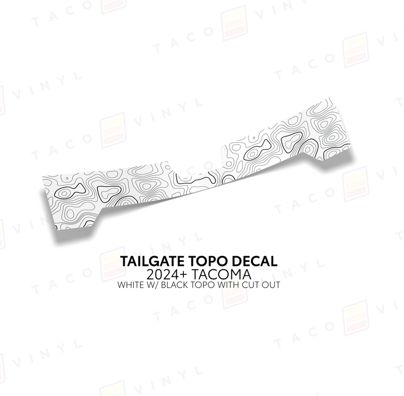 Load image into Gallery viewer, 2024+ Tacoma Tailgate Topo Decal
