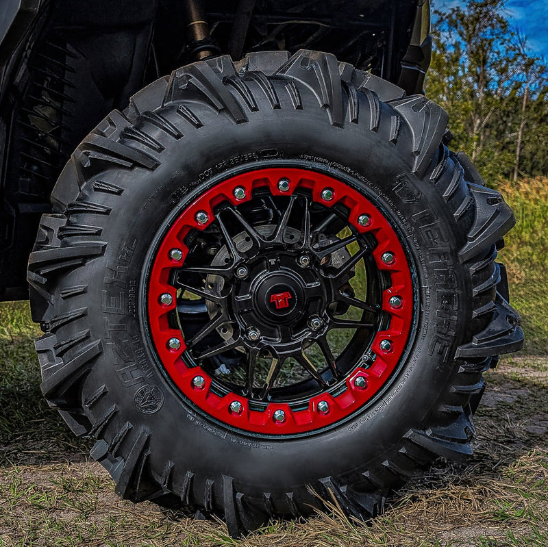Load image into Gallery viewer, 14x7 Ultra-Light Beadlock Wheel Red
