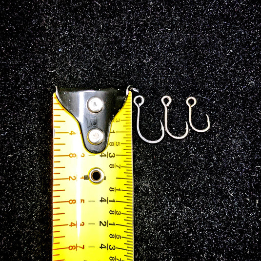 Large Eye Inline Single Hooks (Treble Replacement Hooks 10 pack)