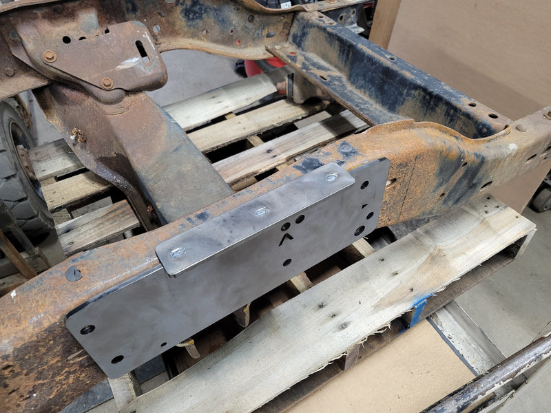 Load image into Gallery viewer, 1st Gen Dodge Ram Cummins 4X4 Conversion Engine Crossmember Drill Template Ramcharger
