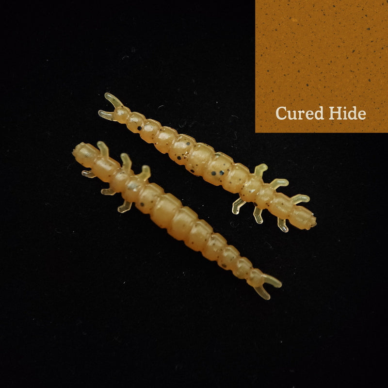Load image into Gallery viewer, Jar of 1.3&quot; Caddis Fly Larvae &quot;Stream Weaver&quot;
