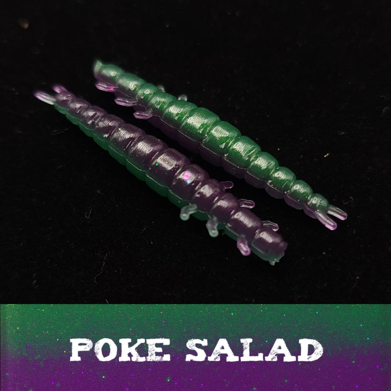 Load image into Gallery viewer, Jar of 1.3&quot; Caddis Fly Larvae &quot;Stream Weaver&quot;
