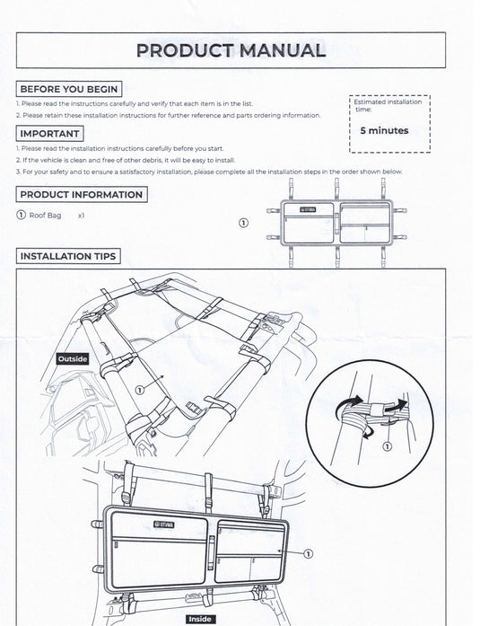 RZR Pro Roof Bag (2020-2025)