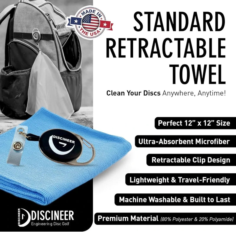 Load image into Gallery viewer, Retractable Microfiber Towel - 12" x 12"
