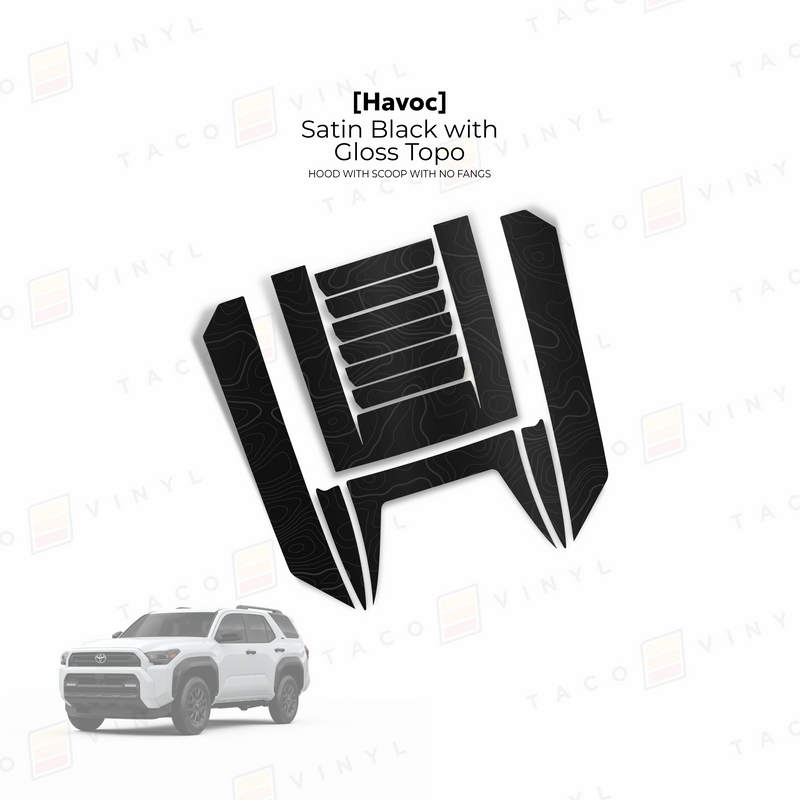 Load image into Gallery viewer, 2025+ 4Runner Havoc Hood Scoop Stamp (W/ No Fangs)
