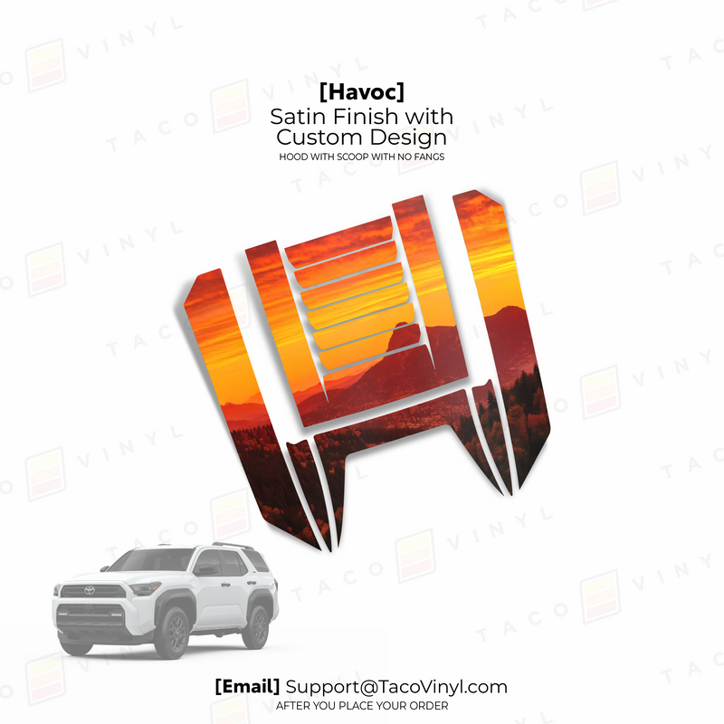 Load image into Gallery viewer, 2025+ 4Runner Havoc Hood Scoop Stamp (W/ No Fangs)
