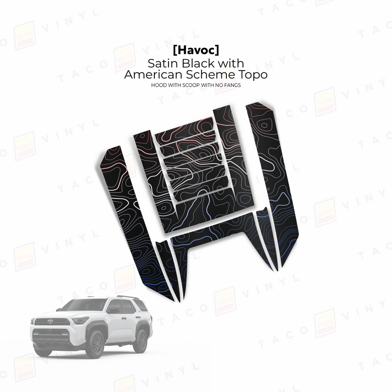 Load image into Gallery viewer, 2025+ 4Runner Havoc Hood Scoop Stamp (W/ No Fangs)
