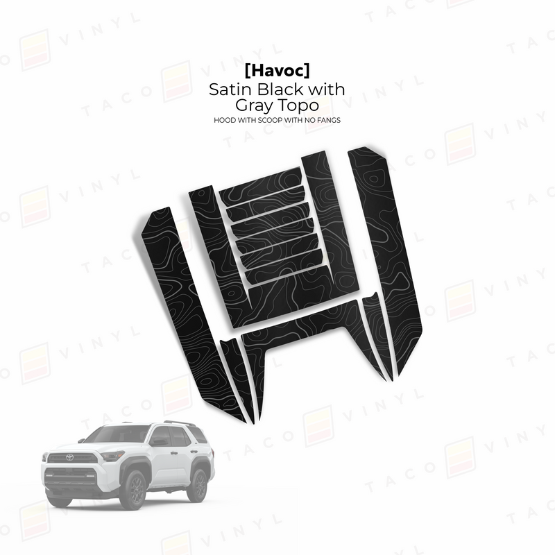 Load image into Gallery viewer, 2025+ 4Runner Havoc Hood Scoop Stamp (W/ No Fangs)
