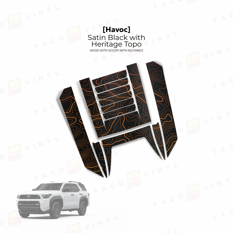 Load image into Gallery viewer, 2025+ 4Runner Havoc Hood Scoop Stamp (W/ No Fangs)
