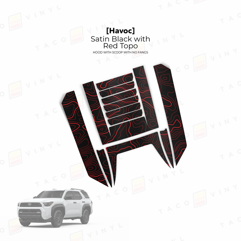 Load image into Gallery viewer, 2025+ 4Runner Havoc Hood Scoop Stamp (W/ No Fangs)
