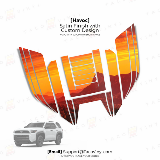 2025+ 4Runner Havoc Hood Scoop Stamp (W/ Short Fangs)