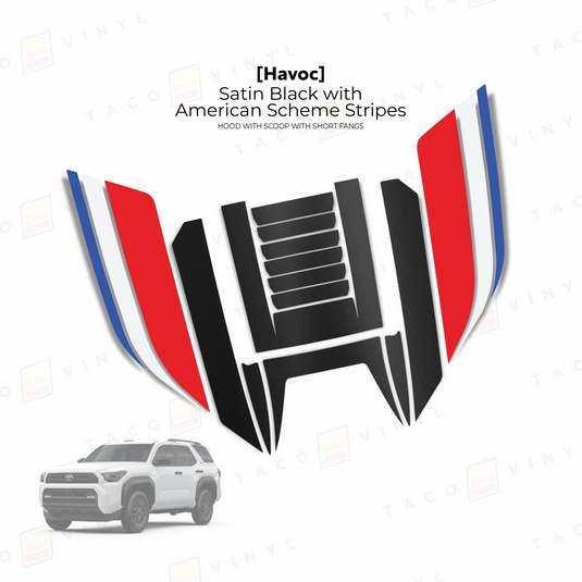 2025+ 4Runner Havoc Hood Scoop Stamp (W/ Short Fangs)