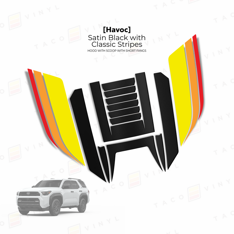 Load image into Gallery viewer, 2025+ 4Runner Havoc Hood Scoop Stamp (W/ Short Fangs)
