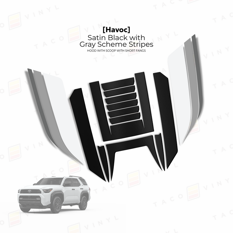Load image into Gallery viewer, 2025+ 4Runner Havoc Hood Scoop Stamp (W/ Short Fangs)
