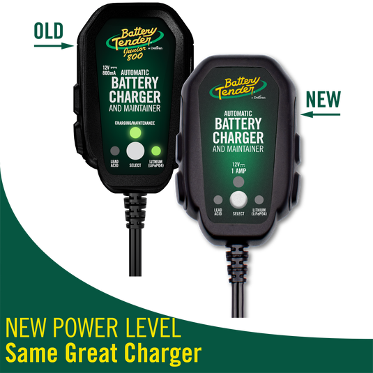 Battery Tender® Junior Multi-Chemistry 12V 1 Amp Battery Charger and Maintainer