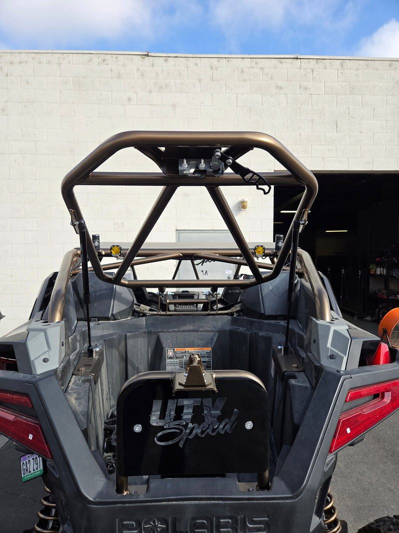 Load image into Gallery viewer, Tire Carrier with shocks for the Polaris Pro R by UTV Speed
