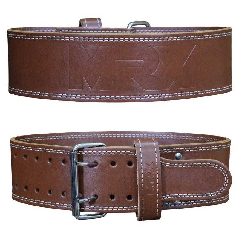 Load image into Gallery viewer, MRX Weightlifting Belt Leather Power lifting Unisex 4" Wide
