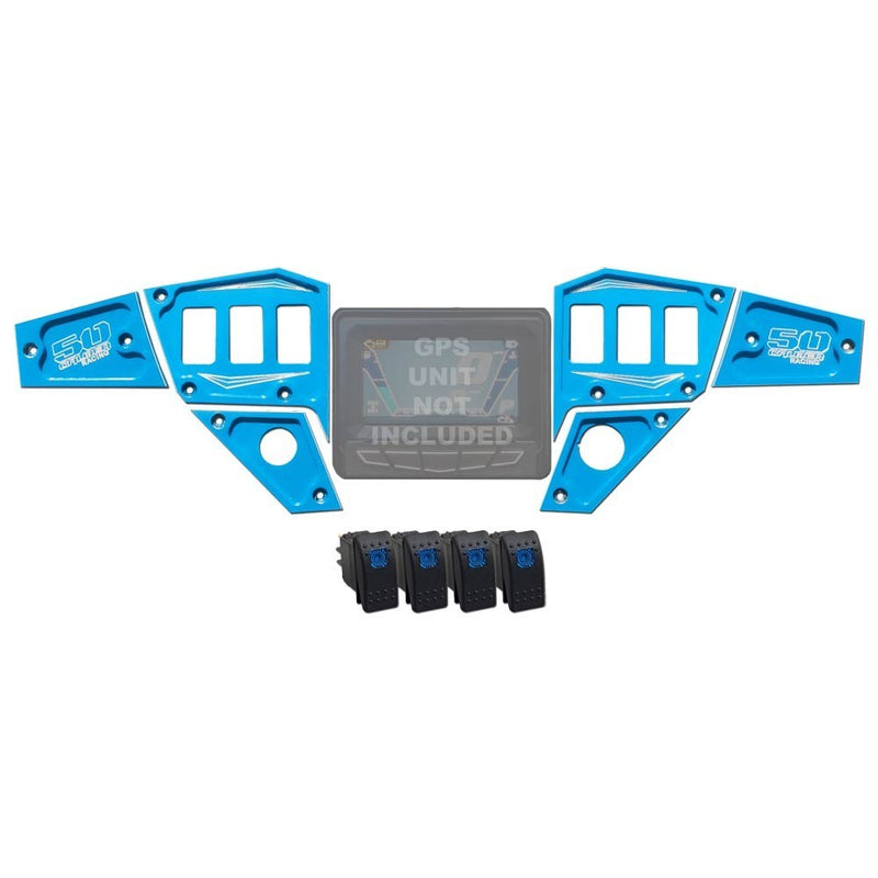 Load image into Gallery viewer, RZR Dash Panel Digital GPS 6 piece with switches
