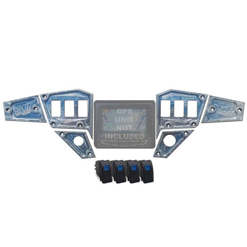 Load image into Gallery viewer, RZR Dash Panel Digital GPS 6 piece with switches
