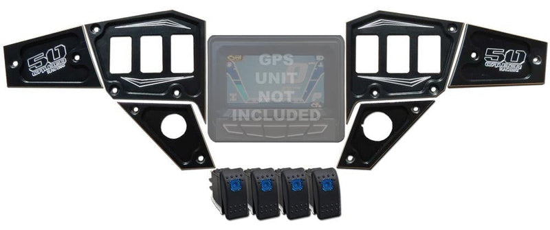 Load image into Gallery viewer, RZR Dash Panel Digital GPS 6 piece with switches

