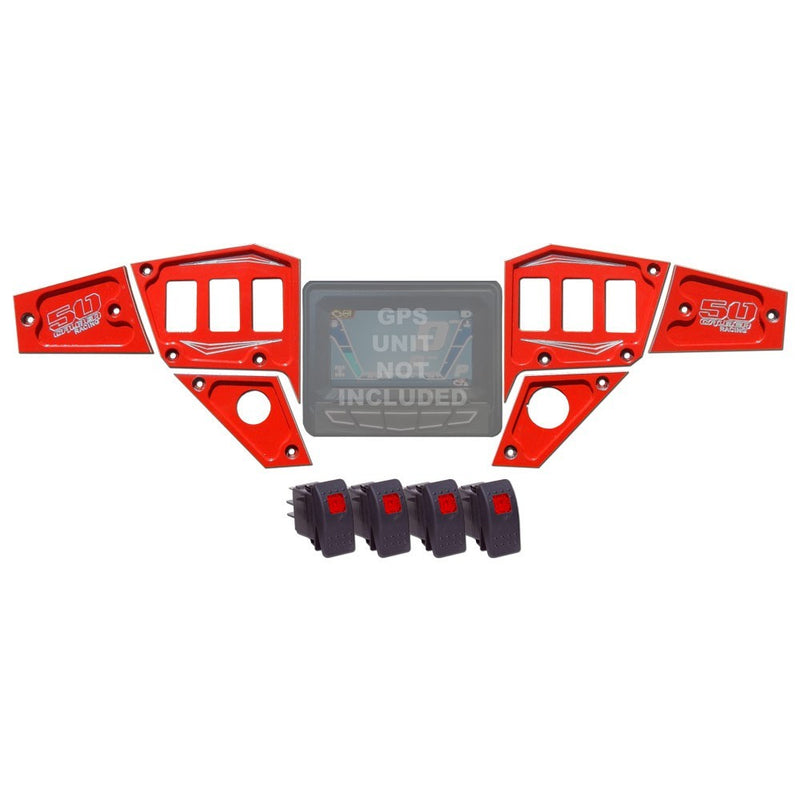 Load image into Gallery viewer, RZR Dash Panel Digital GPS 6 piece with switches
