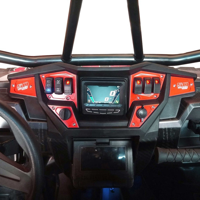 Load image into Gallery viewer, RZR Dash Panel Digital GPS 6 piece with switches
