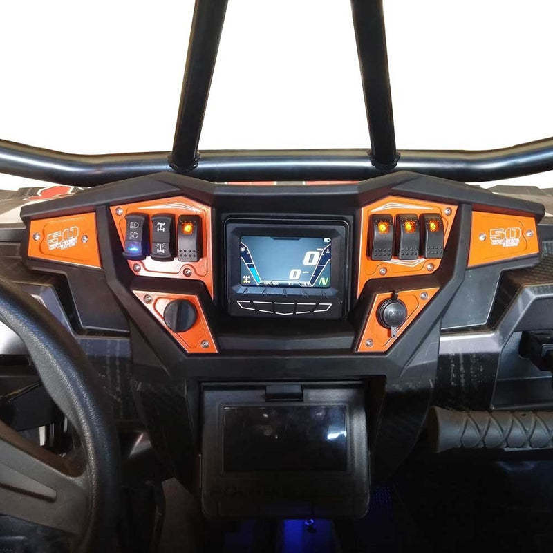 Load image into Gallery viewer, RZR Dash Panel Digital GPS 6 piece with switches
